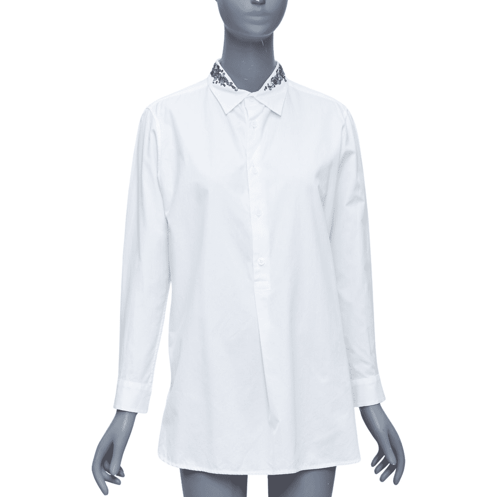 Yohji Yamamoto Sequinned Collar Shirt