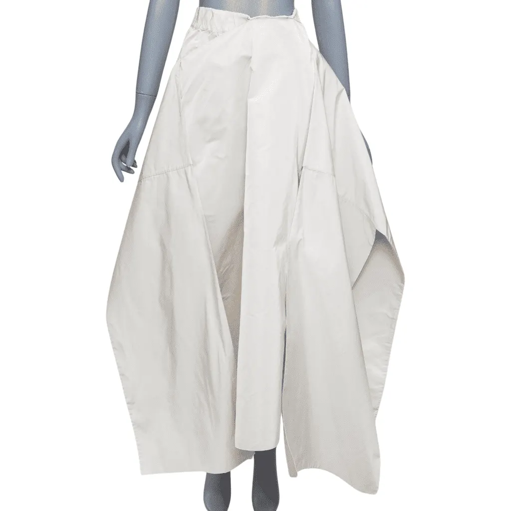 Jil Sander 3D A-line Skirt Grey Polyester Very good - Front View