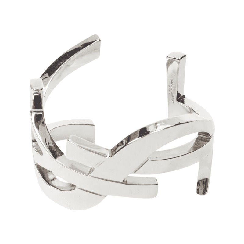 Saint Laurent YSL logo Cassandre cuff