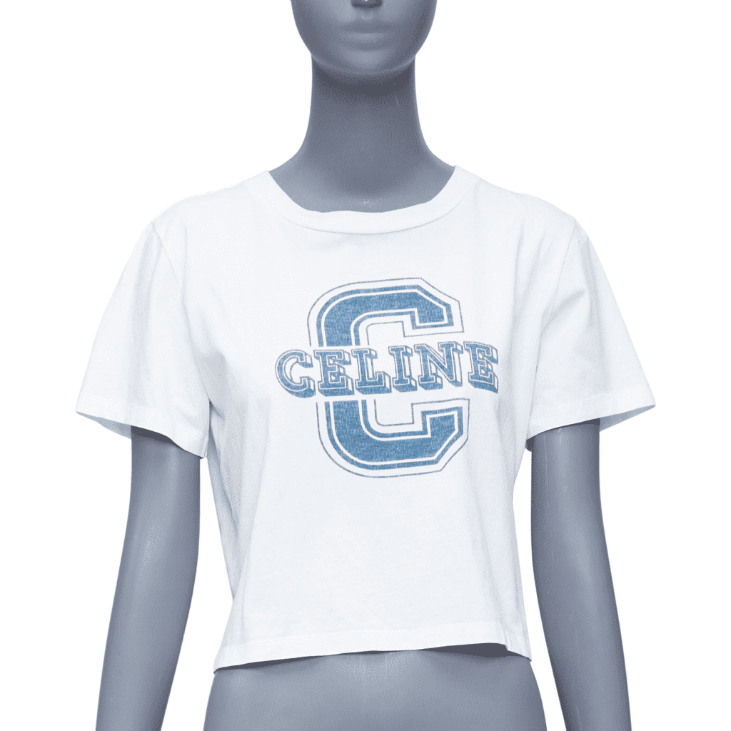 Celine C Logo Varsity Tee