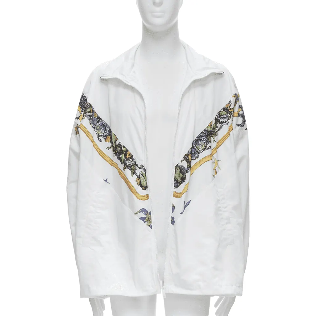 Versace White Starfish Jacket White Polyester Never worn, with tag - Front View
