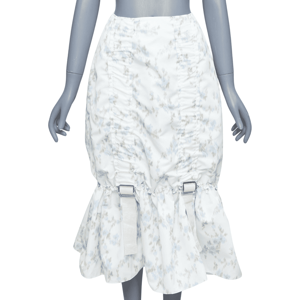 Simone Rocha Floral Ruched Skirt