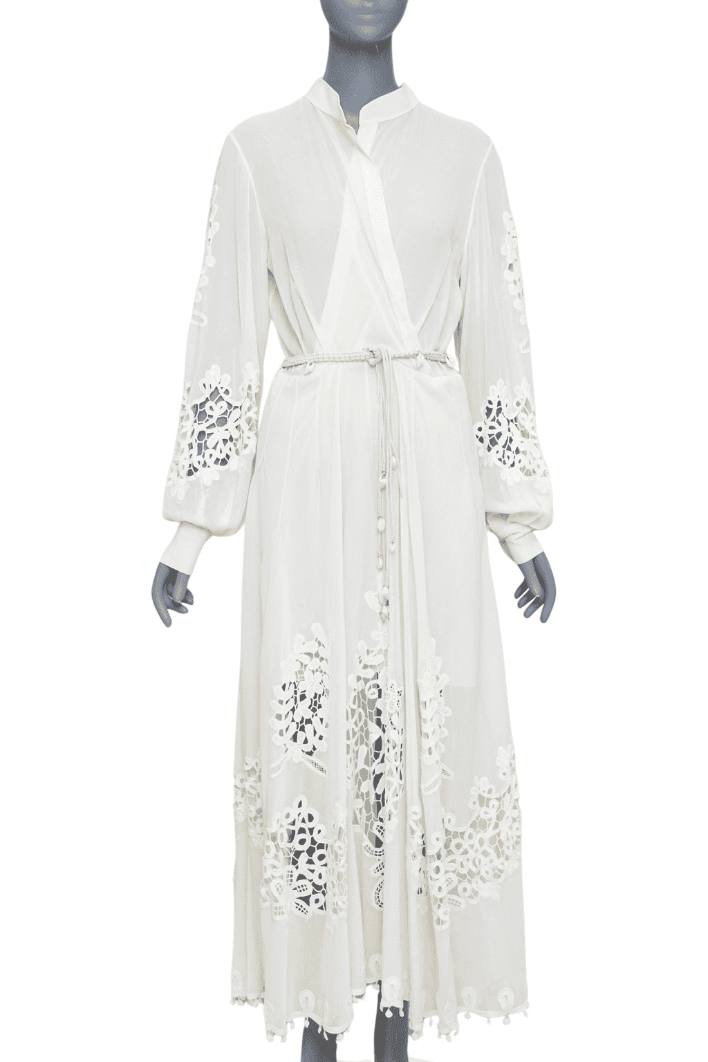 Oscar De La Renta Shell Belt Dress