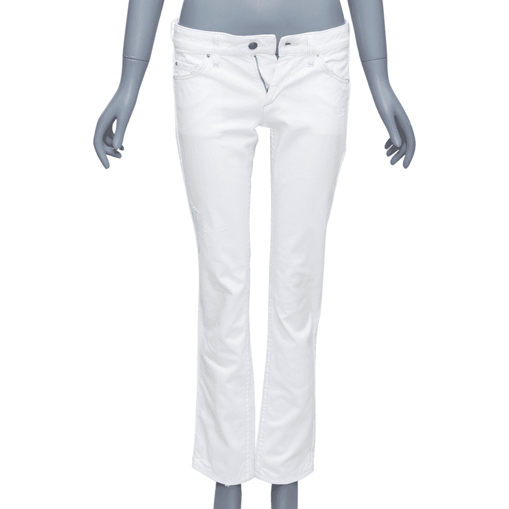 Isabel Marant White Rope Applique Jeans