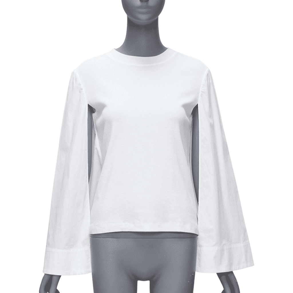 Rosetta Getty Cape Sleeve Knit Top