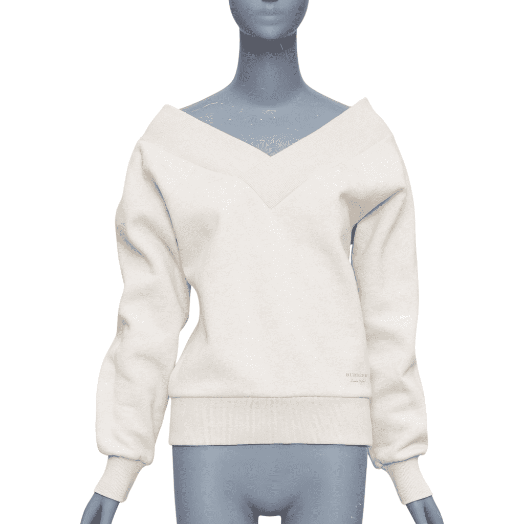 Burberry Off Shoulder Sweater