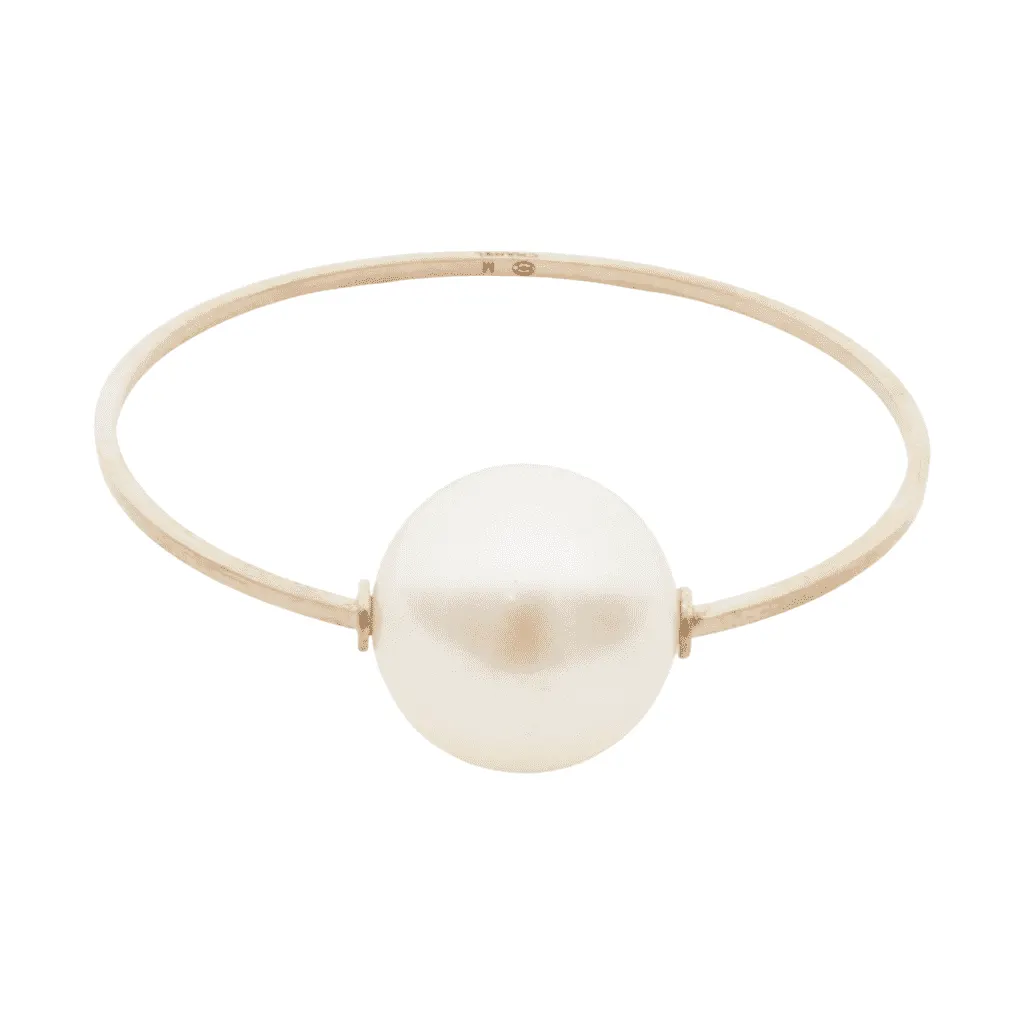 Chanel Orbital XL Pearl Bangle Beige Pearl Very good - Front View