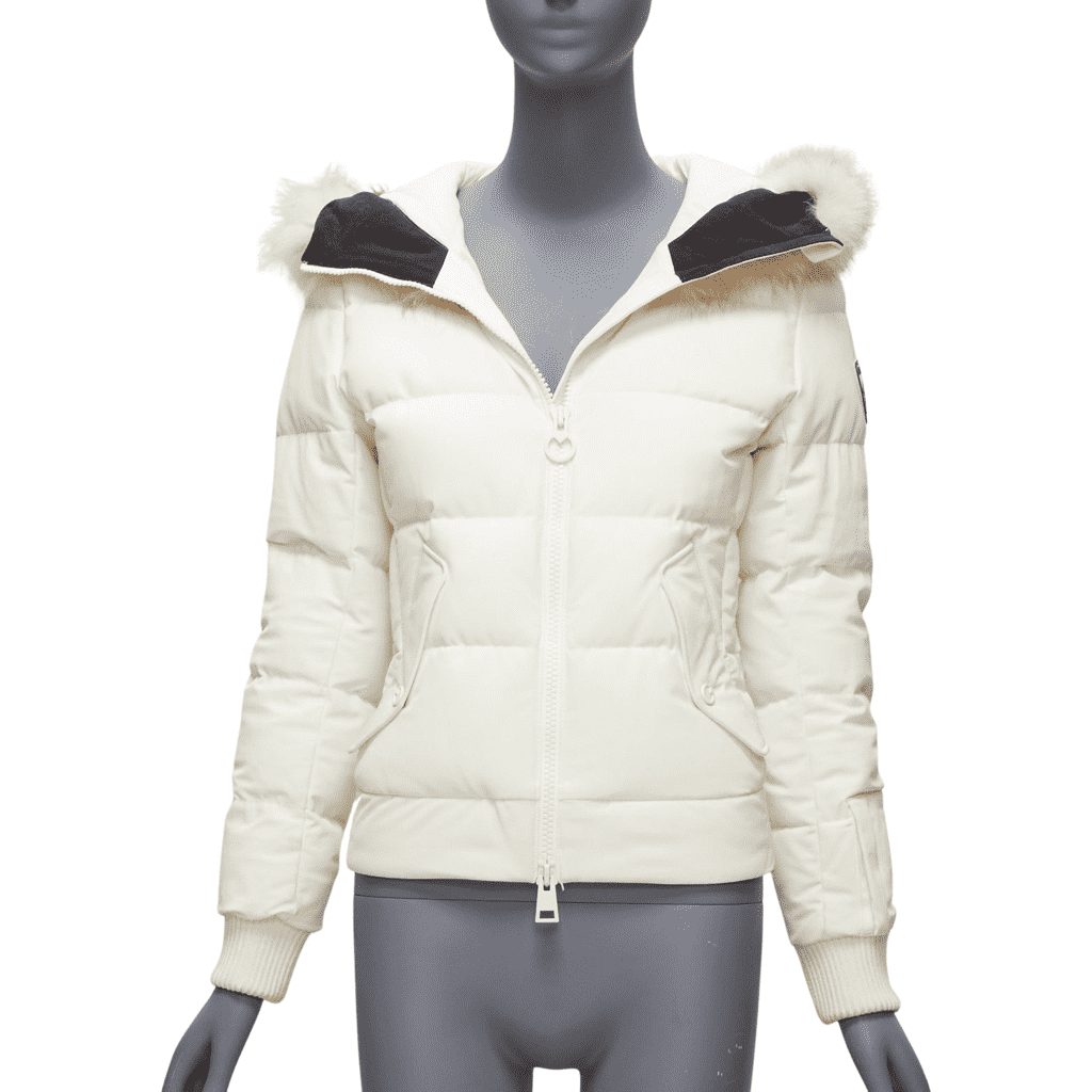 Rossignol Ivory Fur Hooded Puffer
