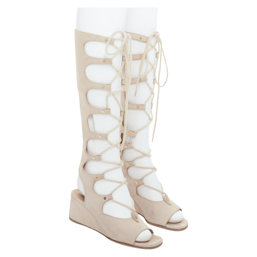 Chloe Suede Gladiator Wedges
