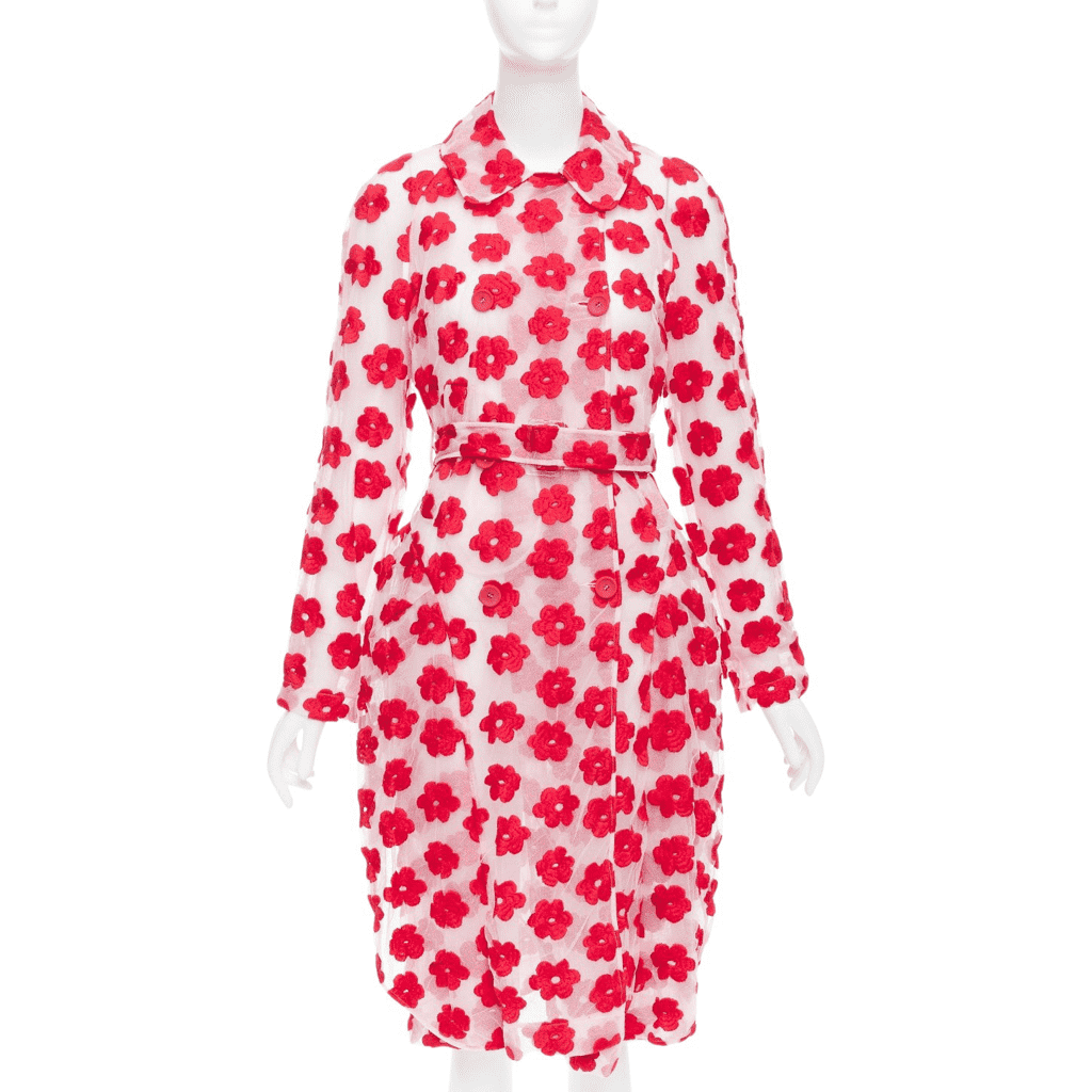 Simone Rocha Red Floral Coat