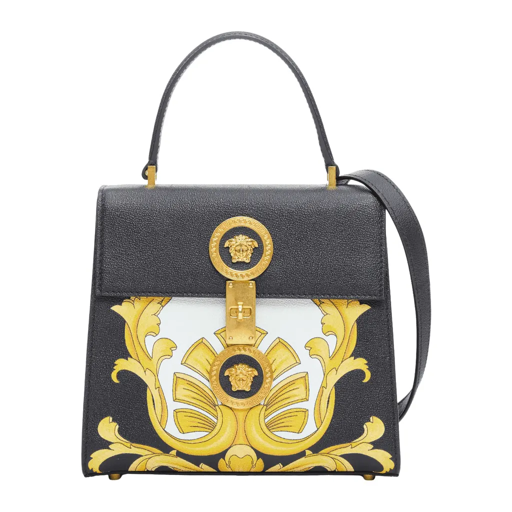 Versace Tribute Medusa Bag Black Leather Very good - Front View
