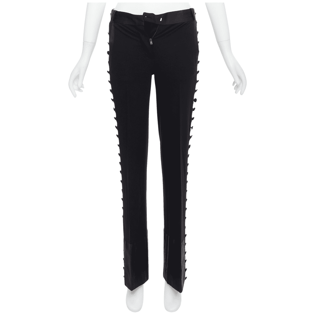 Chloe Pleat Trim Trousers
