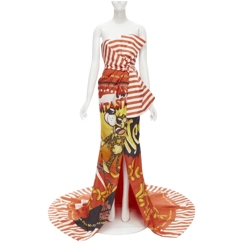 Moschino Cheetos Bow Gown