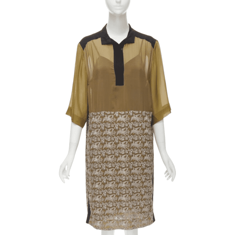 Dries Van Noten Crane Shift Dress