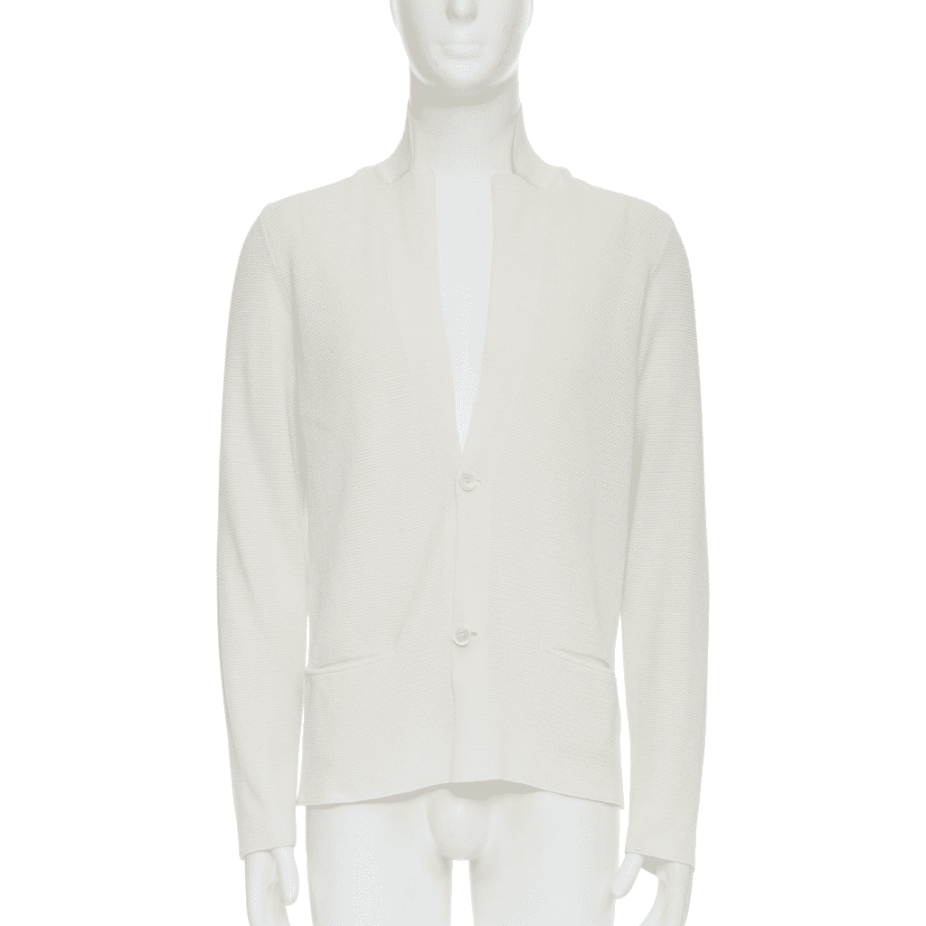 Lanvin Cream Skinny Lapel Blazer
