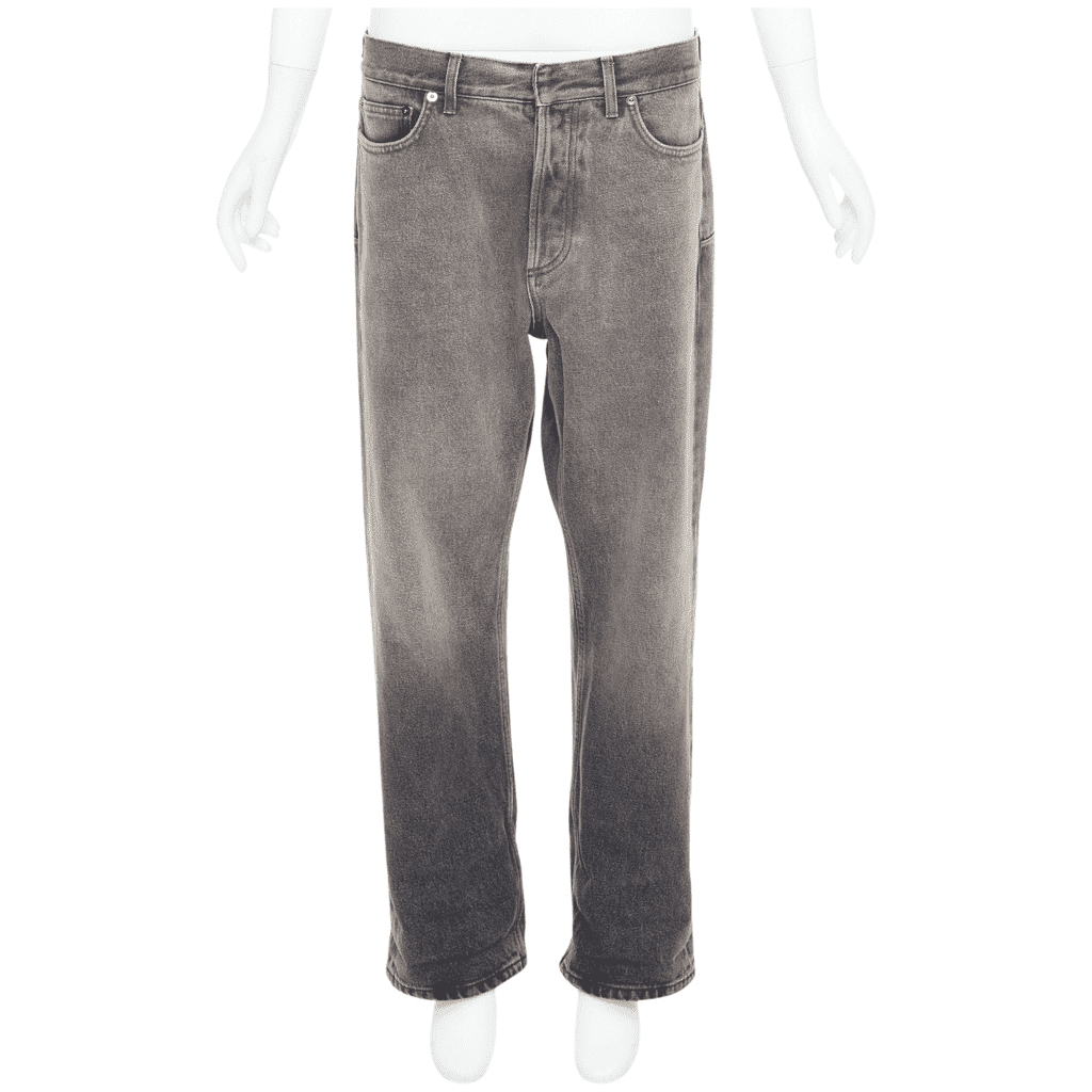 Dior Grey Wide Cropped Jeans