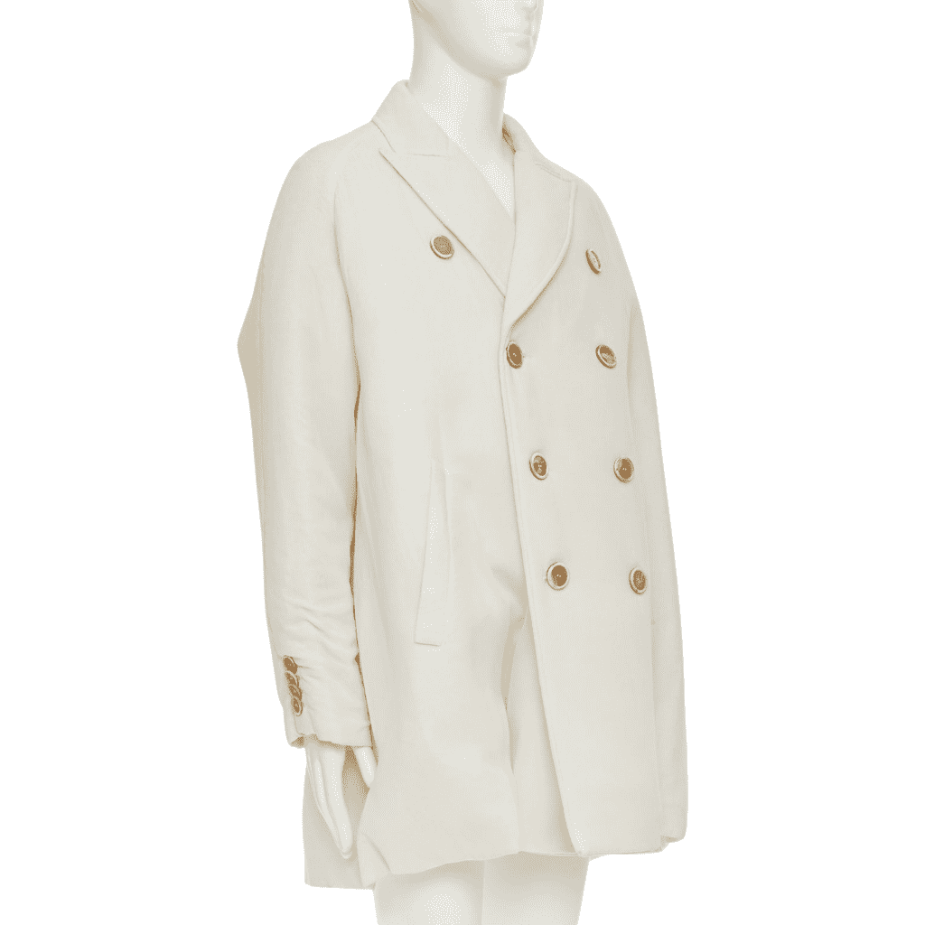 John Rocha Cream Horn Button Coat