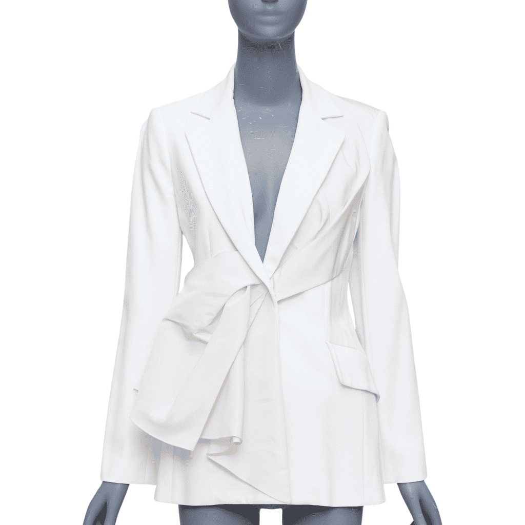 Carolina Herrera Draped Fitted Blazer