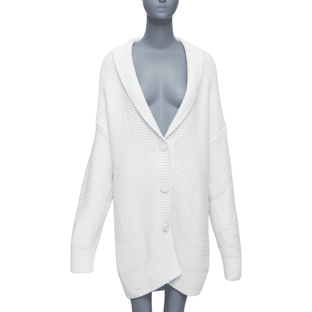 Hermès Leather Button Cardigan