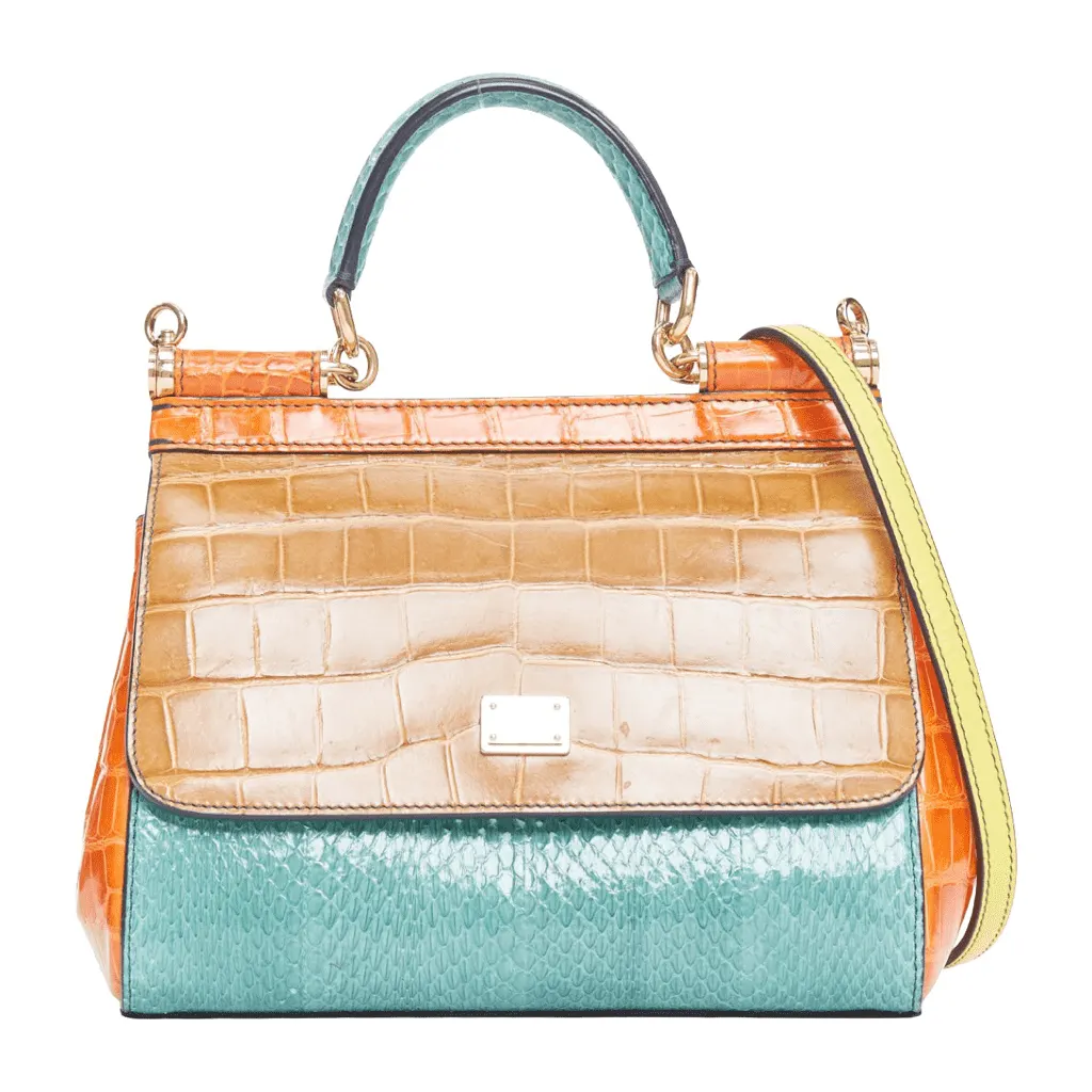 Dolce & Gabbana Miss Sicily Orange Leather Very good - Front View