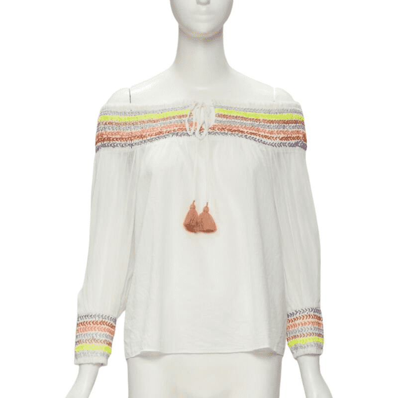 Alice & Olivia Neon Braid Top