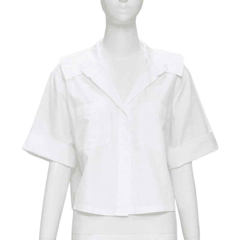 Chanel Pearl Button Shirt