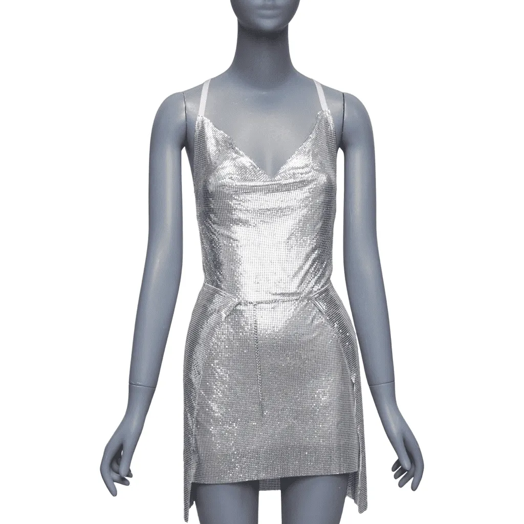 Poster Girl Adrianne Silver Polyester Never worn, with tag - Front View