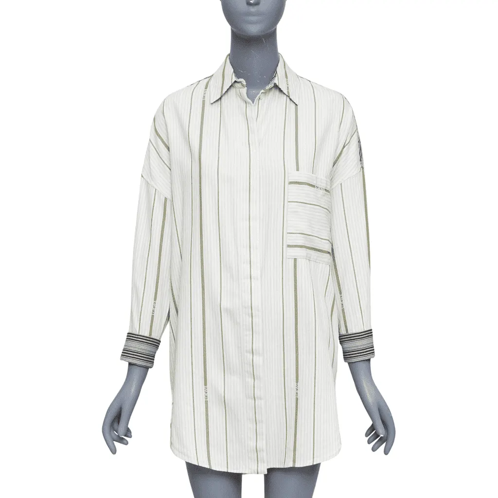 Loewe Striped Oversized Shirt MultiColor Wool Very good - Front View