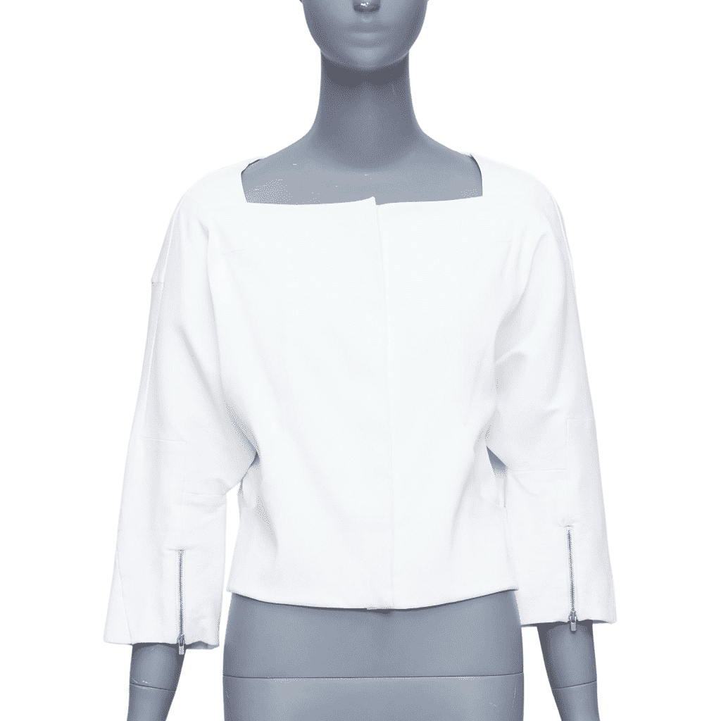 Chloe White Cropped Jacket