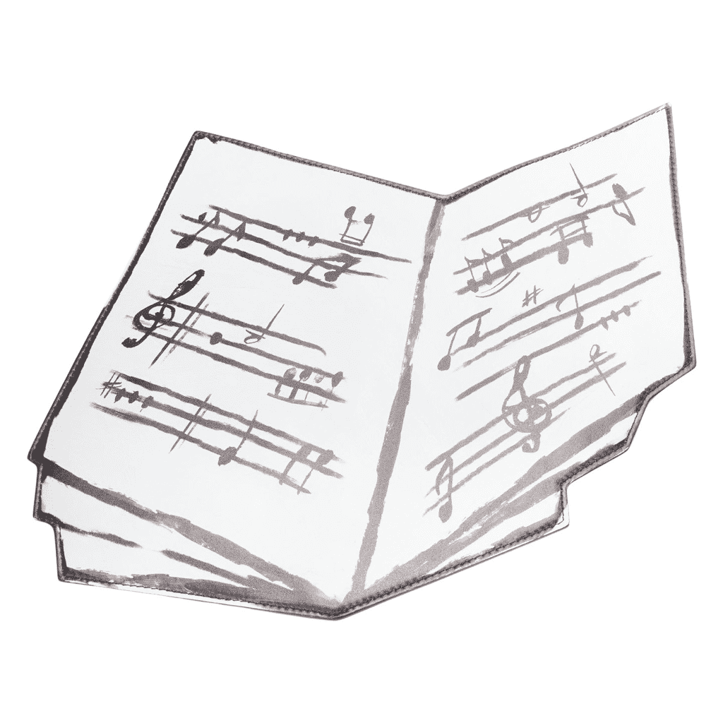 Moschino Musical Note Clutch