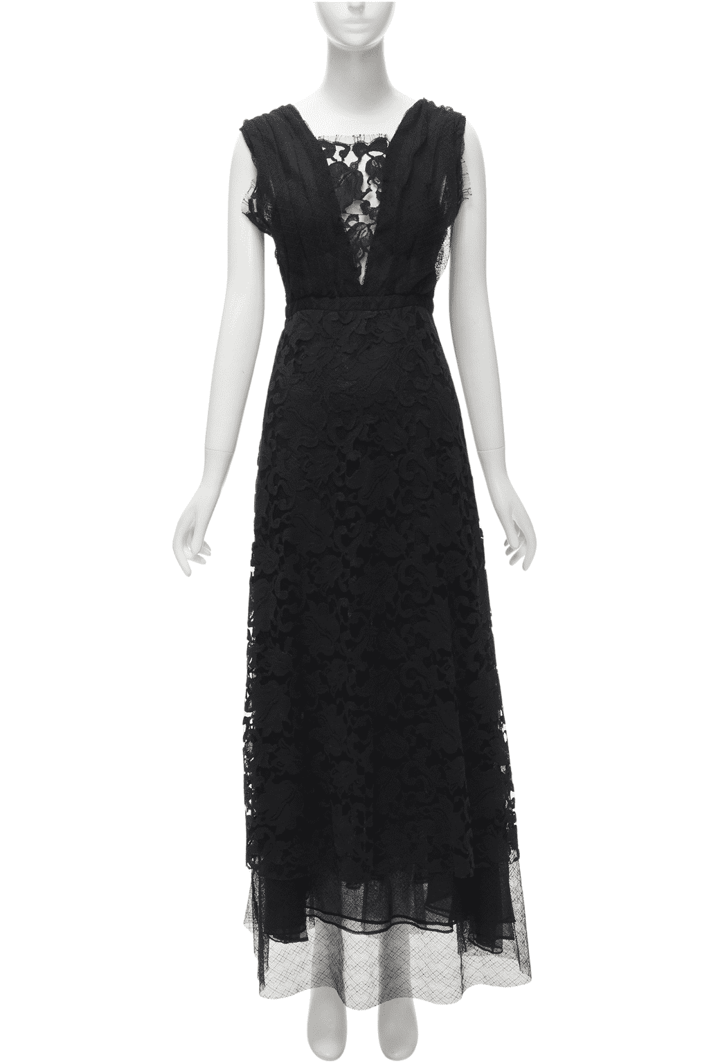 Adam Lippes Illusion Lace Gown