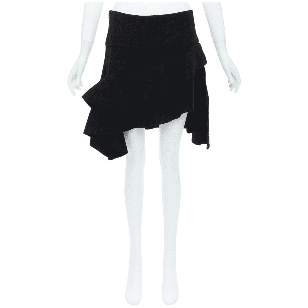 Balenciaga Ruffle Slit Skirt