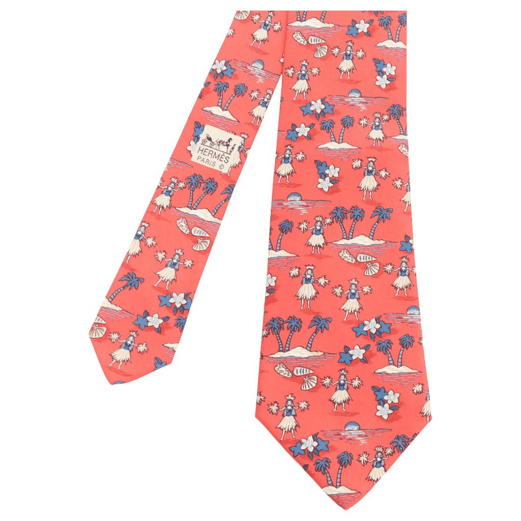 Hermès Hawaiian Hula Tie