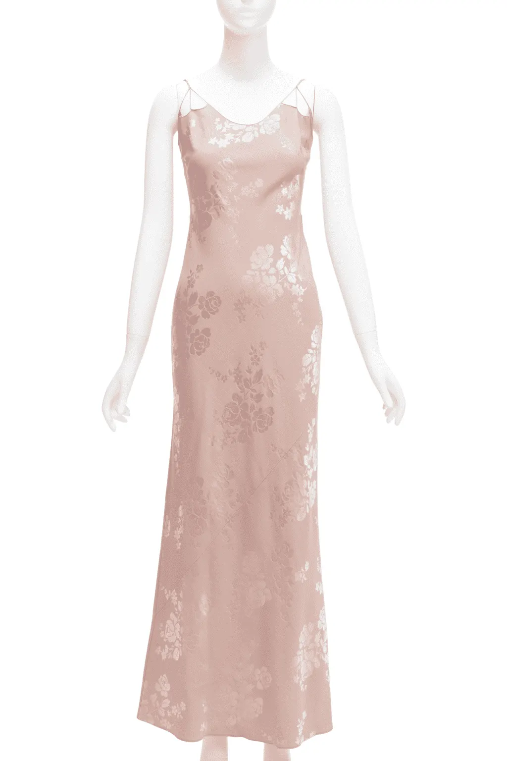 Dior Floral Jacquard Dress Pink Wool Never worn - Front View