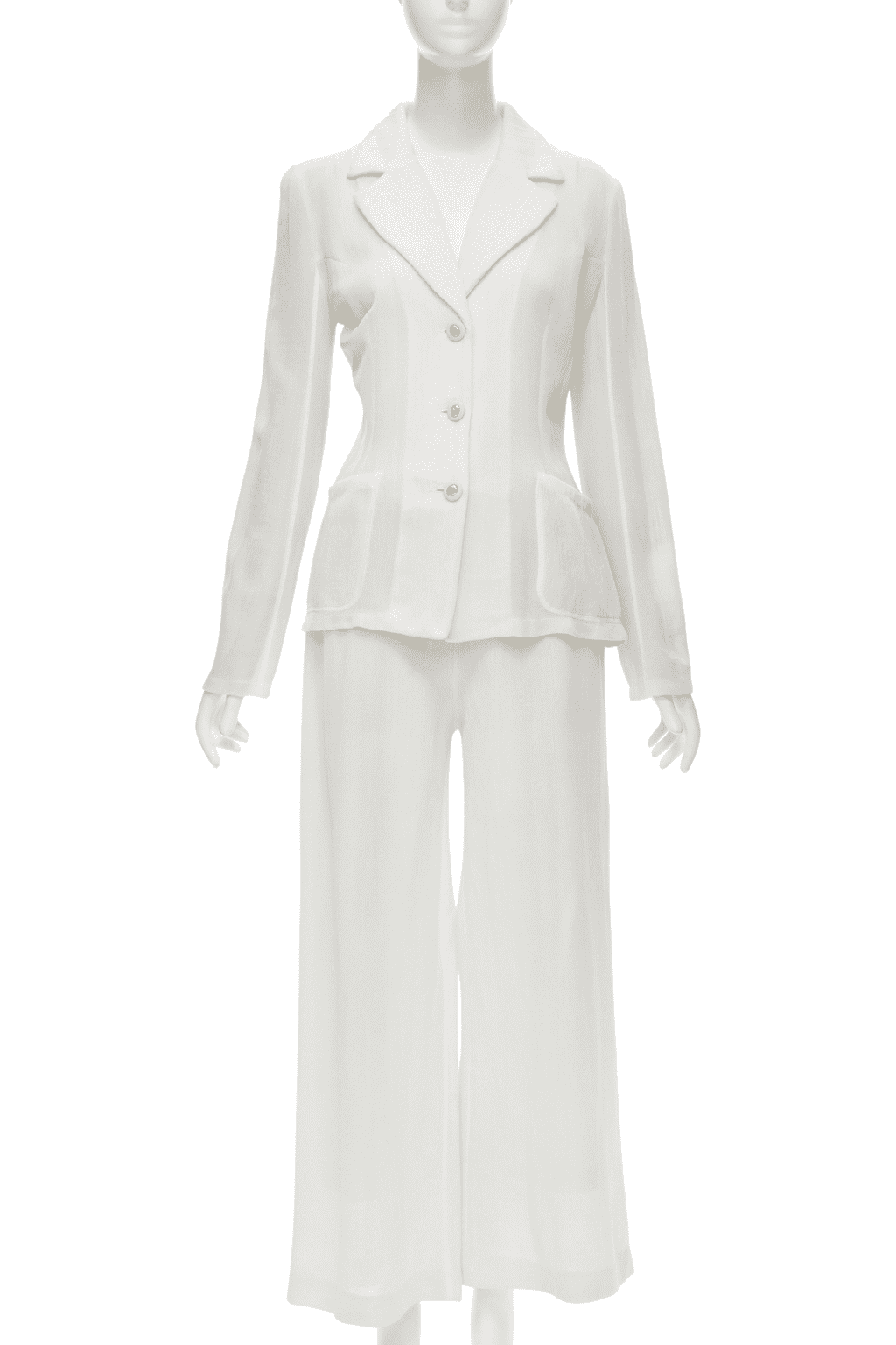 Unsigned / متعددة White Logo Pantsuit