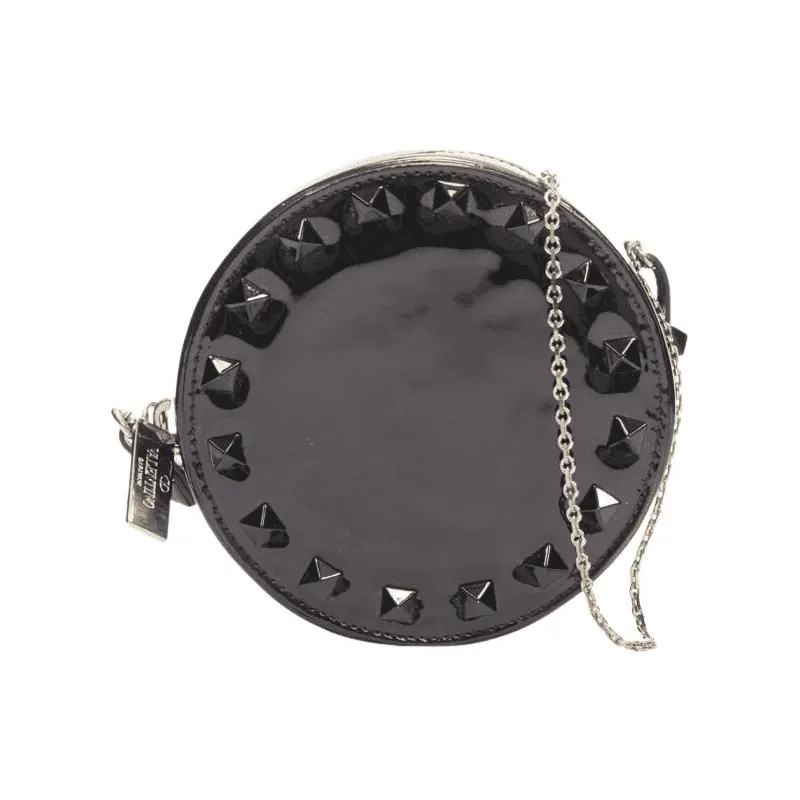 Valentino Spray Painted Box Bag Black Leather Very good - Front View