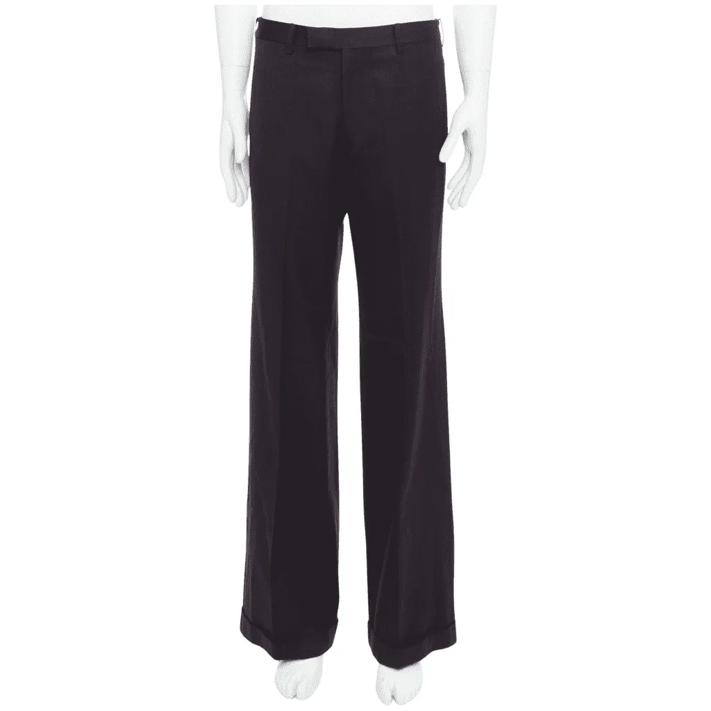 Yohji Yamamoto Wool Blend Pants Brown Very good - Front View