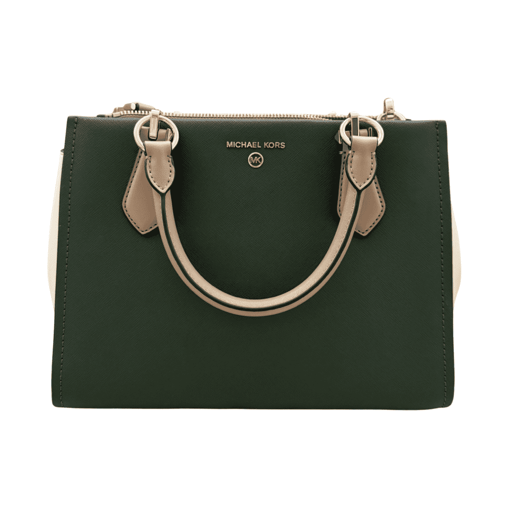 Michael Kors Marilyn Satchel Bag Medium Black Leather Metal Never worn, with tag - Front View