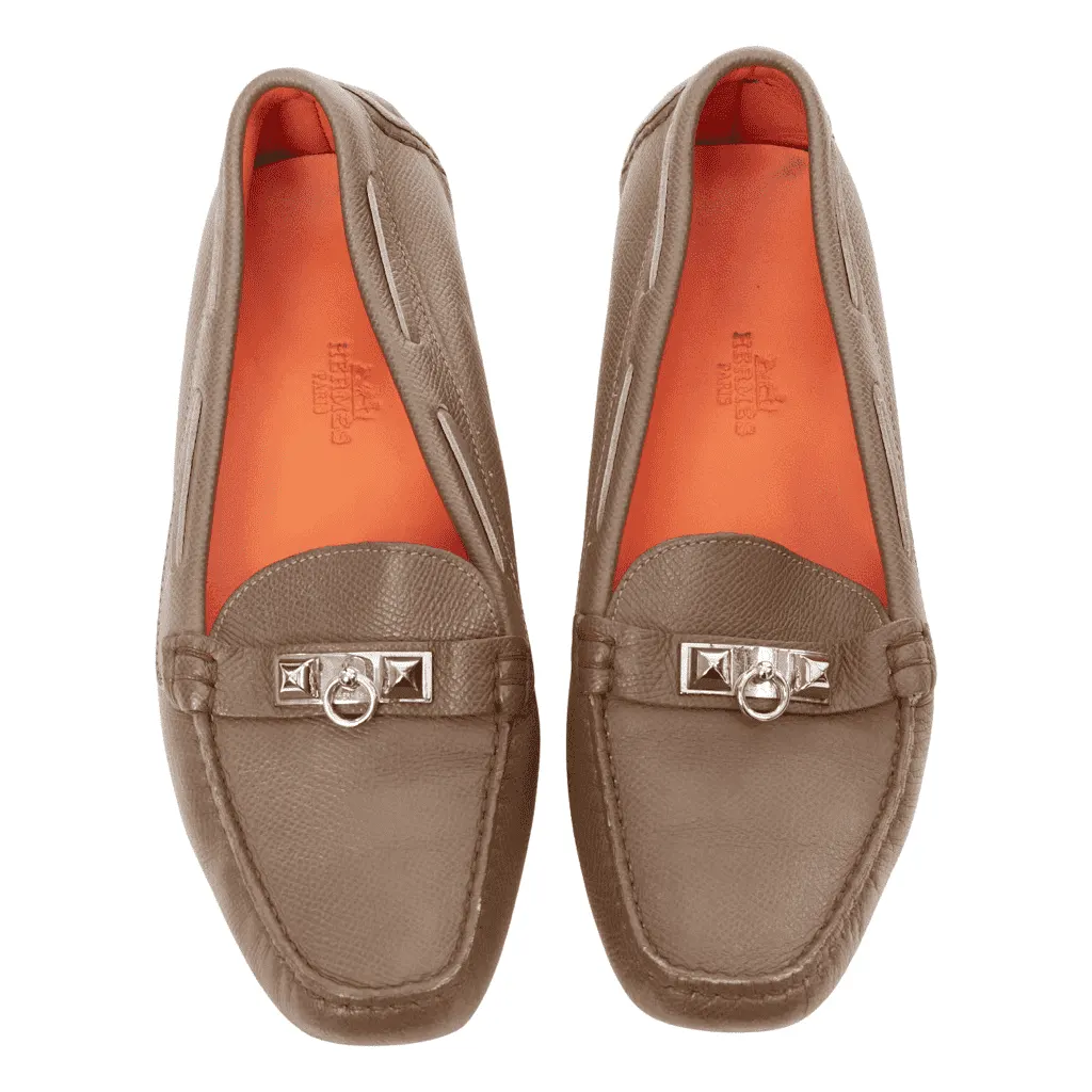 Hermès Irving Brown Leather Fair - Front View