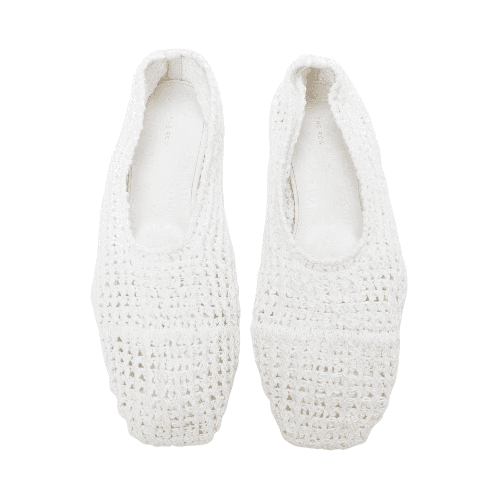 The Row Crochet Ballet Flats