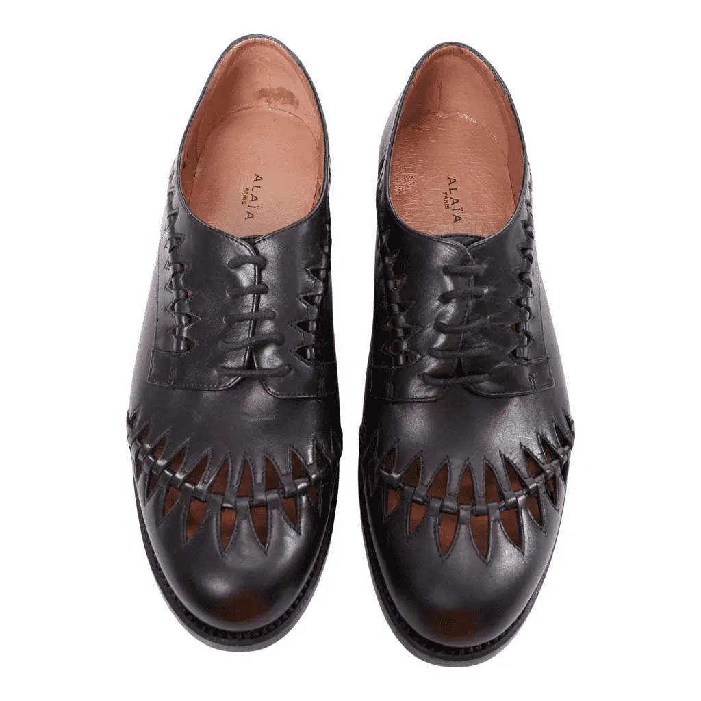 Alaïa Goodyear AAX971 Black Leather Very good - Front View