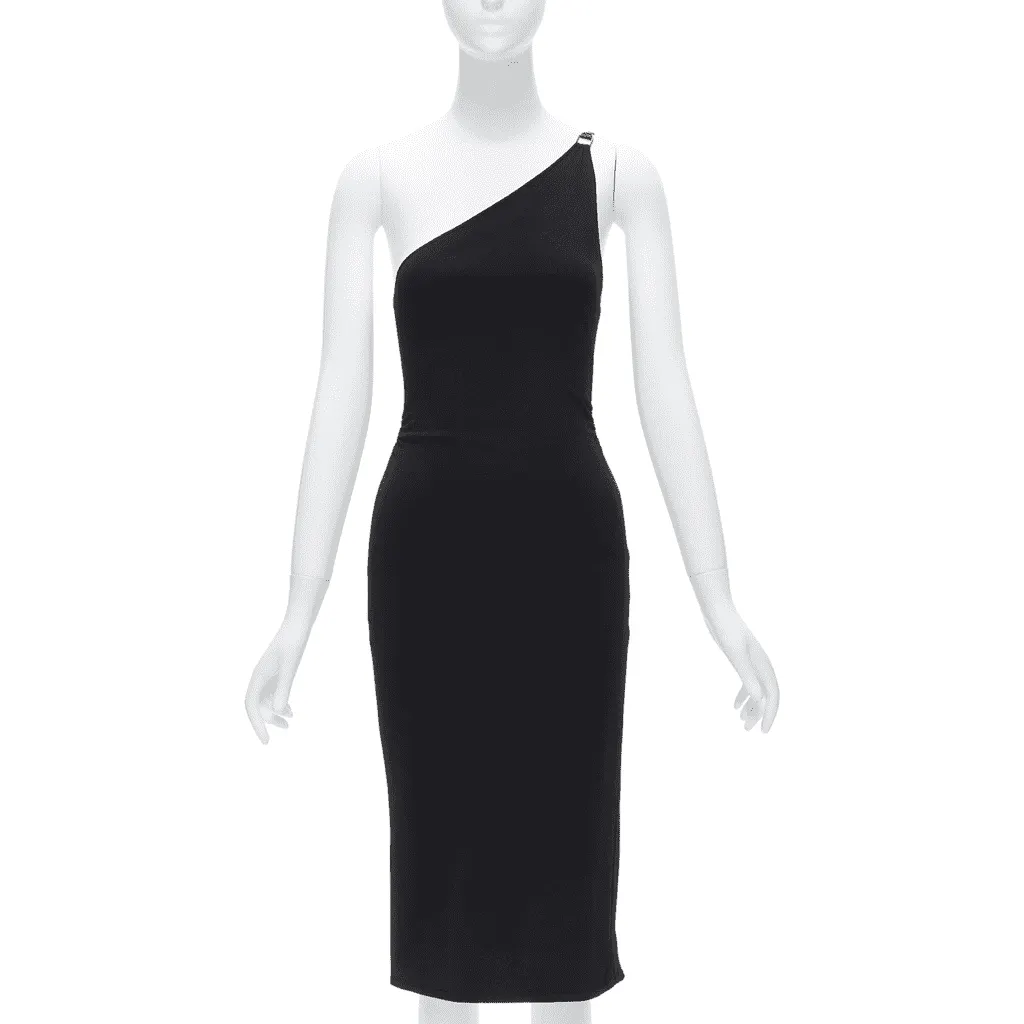 Gucci G Buckle Dress Black Viscose Never worn - Front View