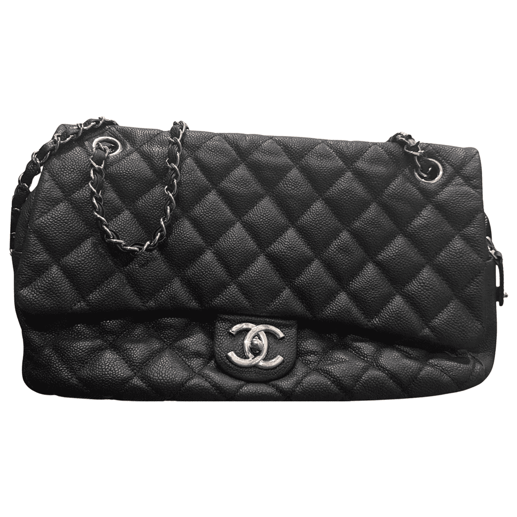 Chanel Black Flap Bag Jumbo