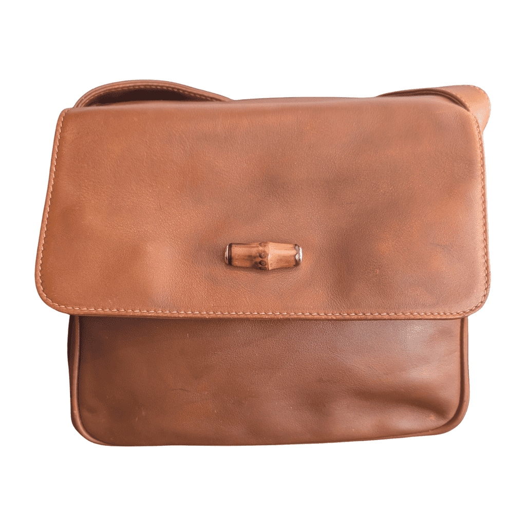 Gucci Vintage Bamboo Messenger Crossbody