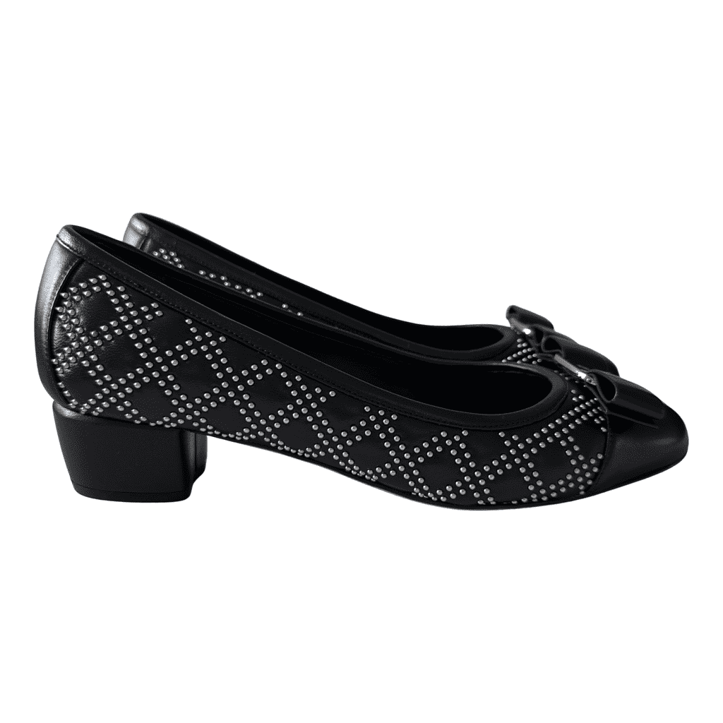 Salvatore Ferragamo Vara QS Studded Pumps