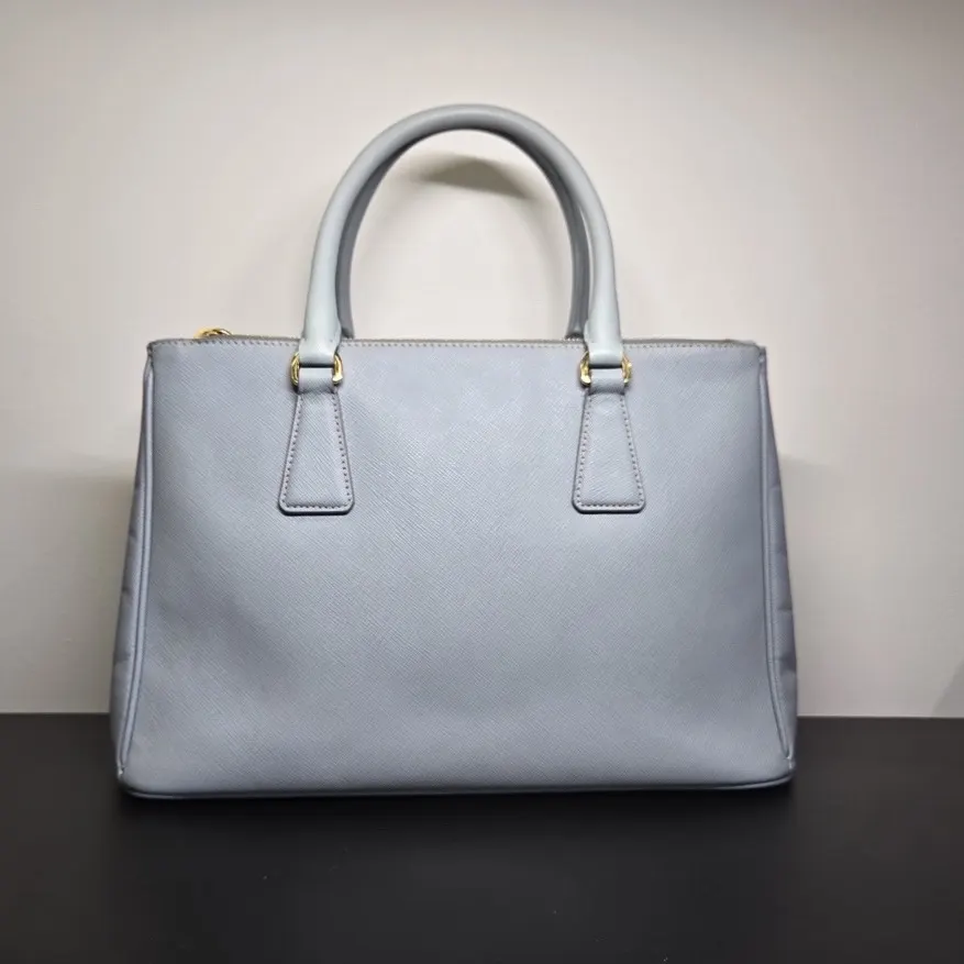 Prada Galleria Grey Leather Good - Back View