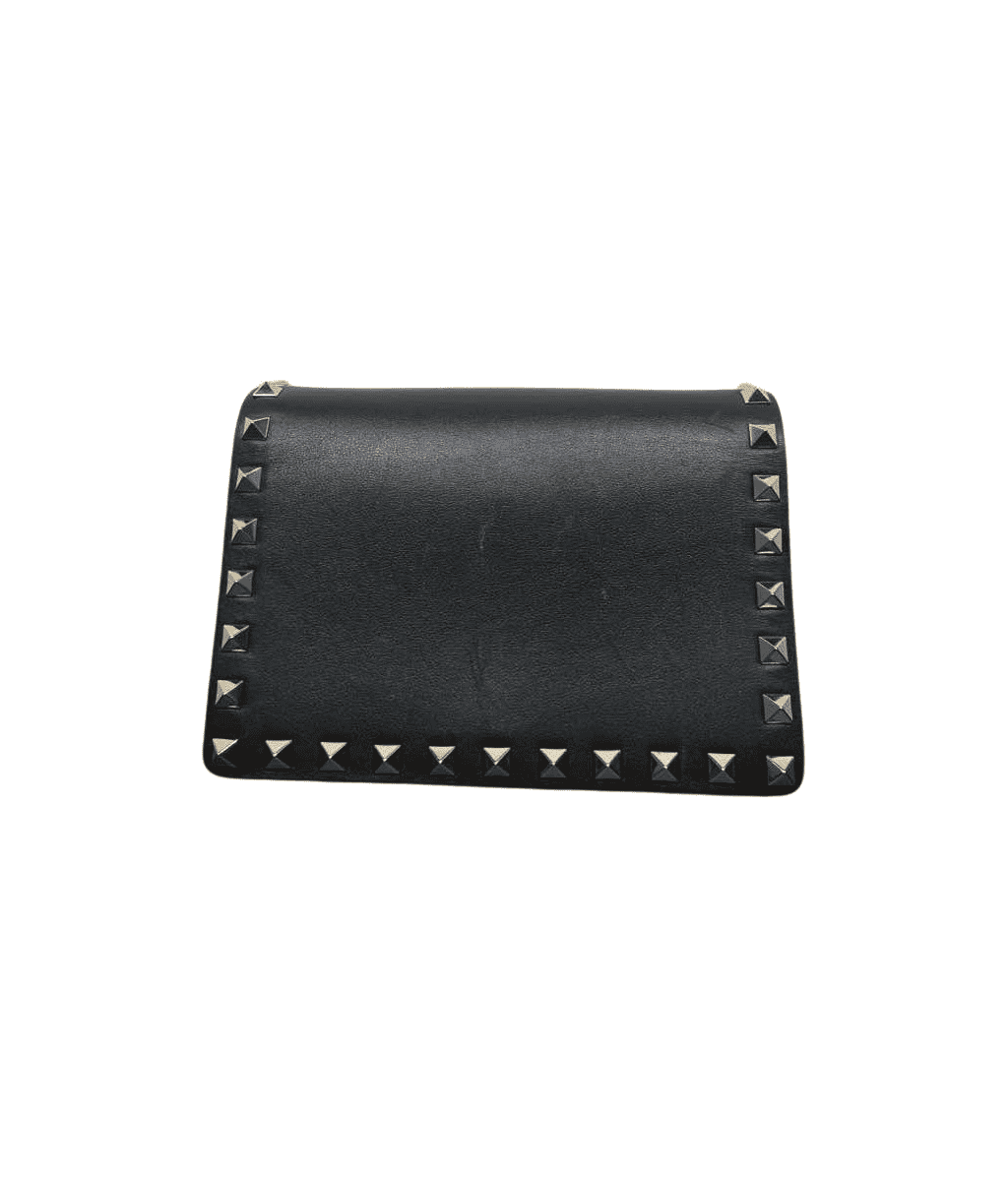 Valentino Garavani Leather Rockstud Chain Pouch