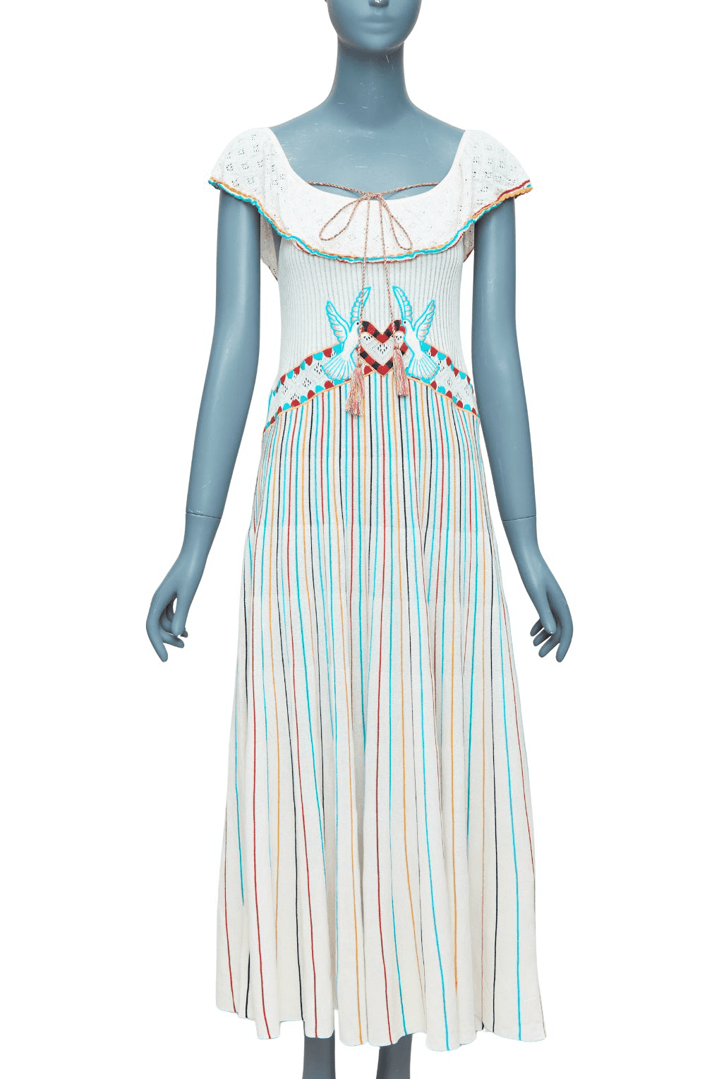 Red Valentino Garavani Bird Embroidery Dress
