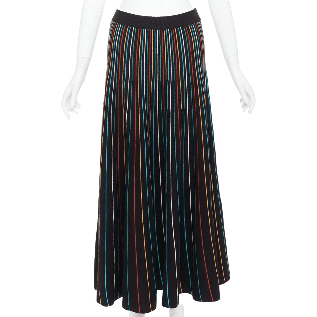 Red Valentino Garavani Rainbow Stripe Skirt