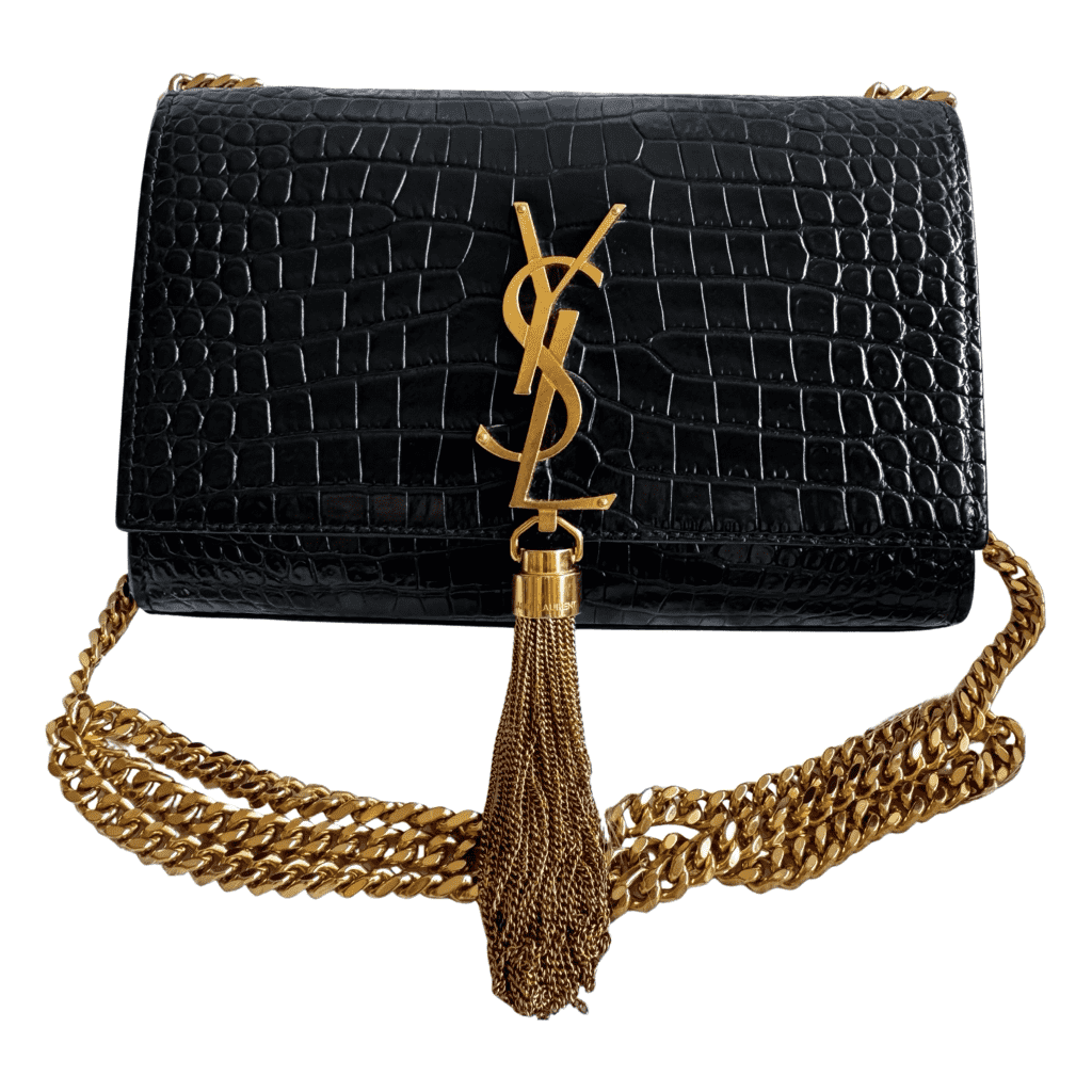 Saint Laurent Kate Small Tassel Croc